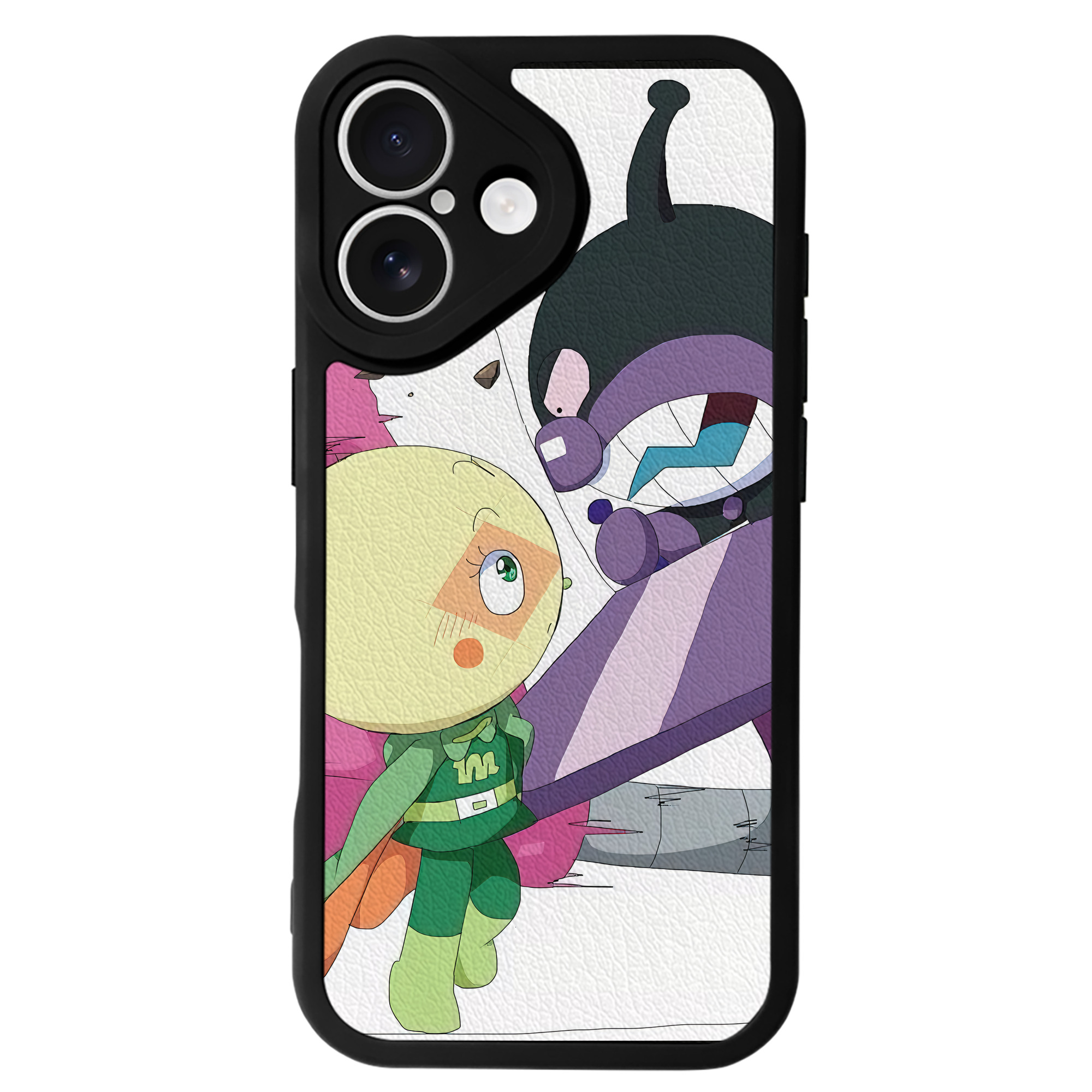 （画像用） アンパンマン Anpanman 【iPhone 16シリーズ対応】シリコンスマホケース（レザー調） 材質：シリコン